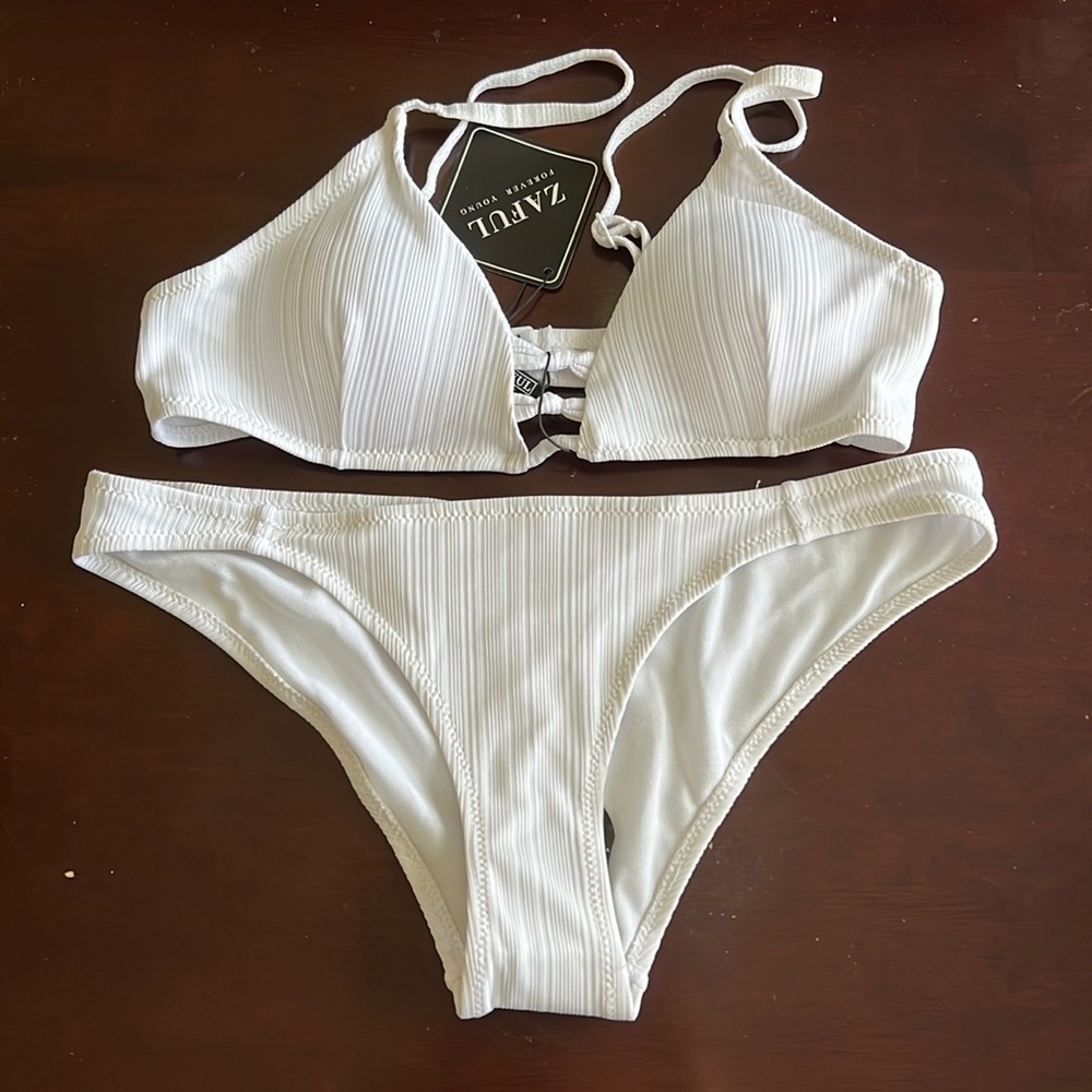 White Two Piece Bikini - Small NWT